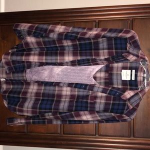 American Eagle Flannel/American Eagle Tank Top
